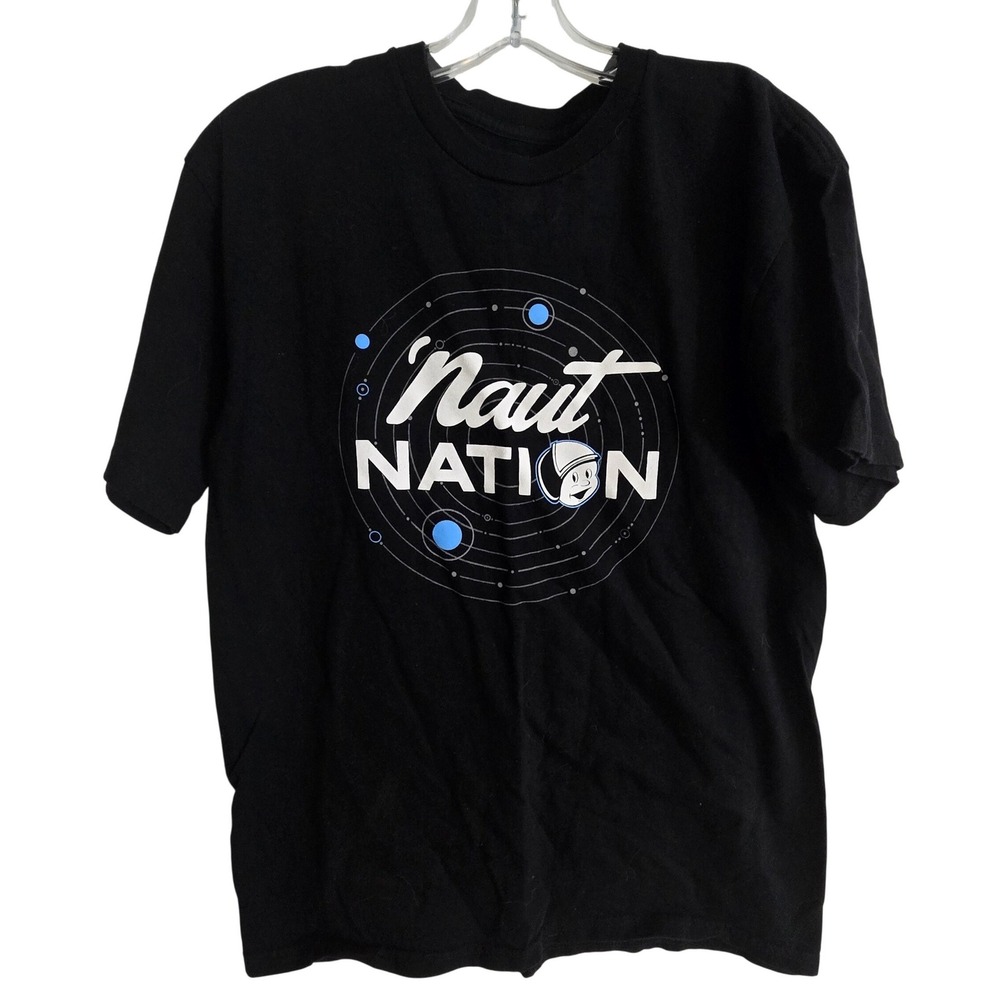 Blue 84 Naut Nation T Shirt Men's‎ Medium Black Graphic Tee Cotton